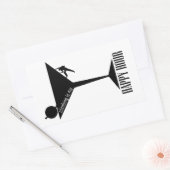 Het klimmen is mijn gelukkige uur rechthoekige sticker (Envelop)