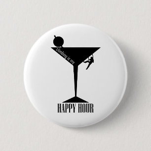 Het klimmen is mijn gelukkige uur ronde button 5,7 cm