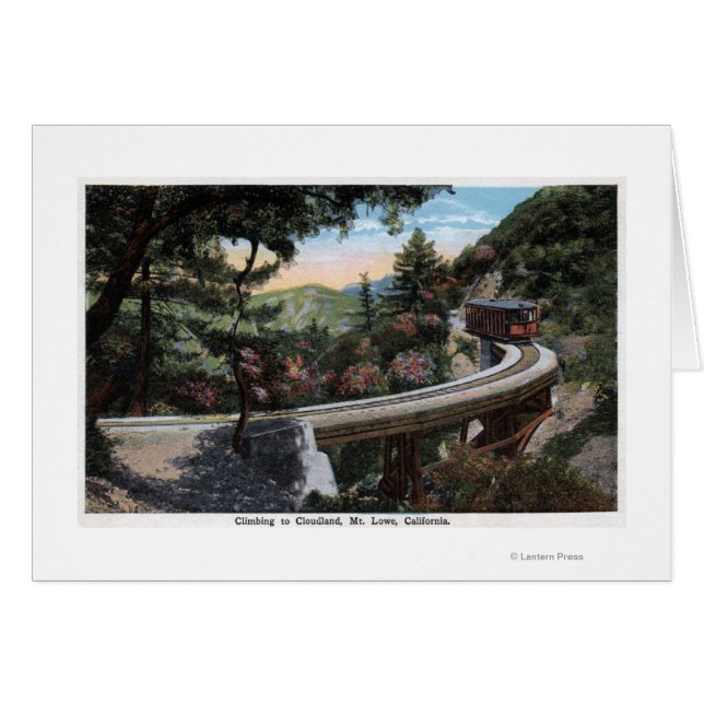 Het klimmen naar het Uitzicht van Cloudland (Voorkant Horizontaal)