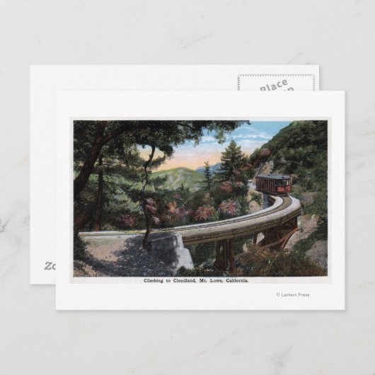 Het klimmen naar het Uitzicht van Cloudland Briefkaart (Voorkant / Achterkant)