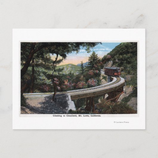 Het klimmen naar het Uitzicht van Cloudland Briefkaart (Voorkant)