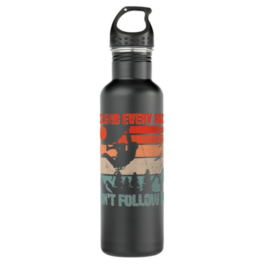 Het klimmen van rotende bergen waterfles (Voorkant)