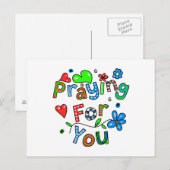 Het klinken voor u groet tekstuitdrukking briefkaart (Voorkant / Achterkant)