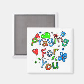 Het klinken voor u groet tekstuitdrukking magneet (Voorkant / Achterkant)