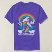 Het klinkt gay in de Gay Pride Rainbow T-shirt (Design voorkant)