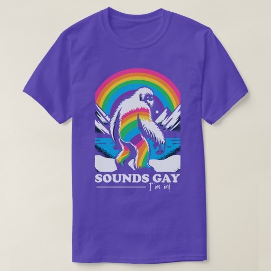 Het klinkt gay in de Gay Pride Rainbow T-shirt (Design voorkant)