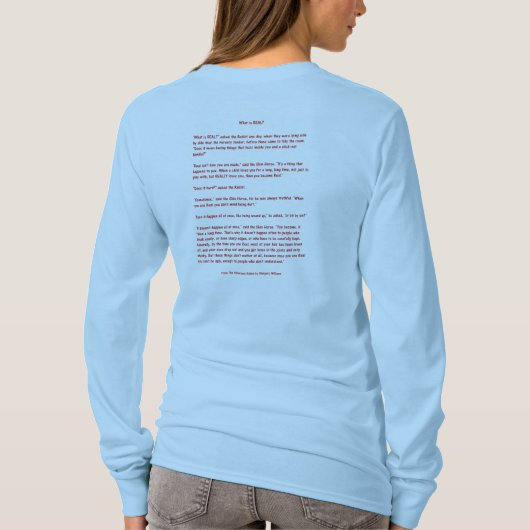 Het klittenkonijn - wat echt is t-shirt (Achterkant)