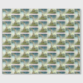 Het klittenkonijnenpakpapier cadeaupapier (Vlak)