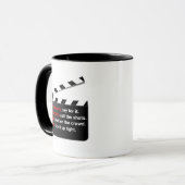 Het Kloof van de film neemt een onderbreking en CL Mok (Voorkant links)