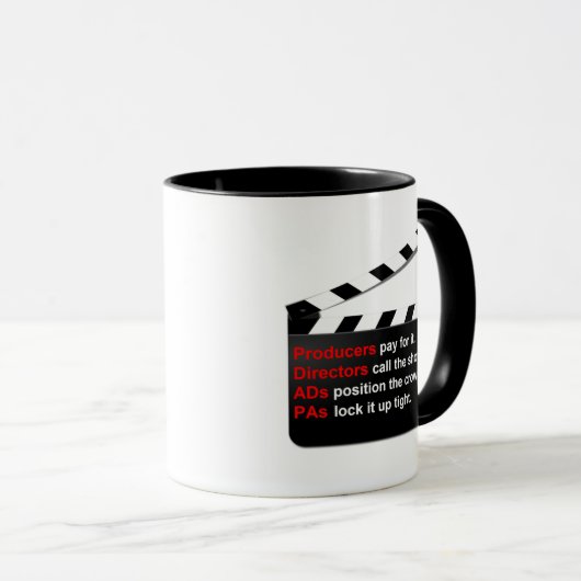 Het Kloof van de film neemt een onderbreking en CL Mok (Voorkant rechts)