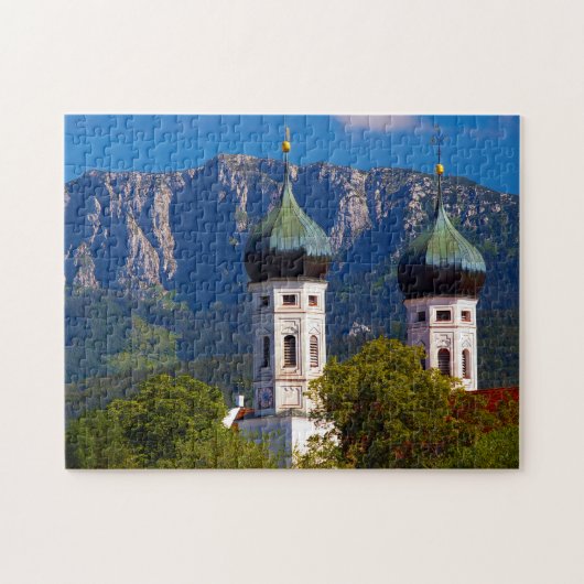 Het klooster Benediktbeuern Duitsland. Legpuzzel (Horizontaal)