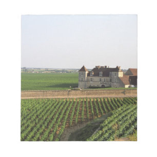 Het klooster Clos de Vougeot uit de 16e eeuw en Notitieblok