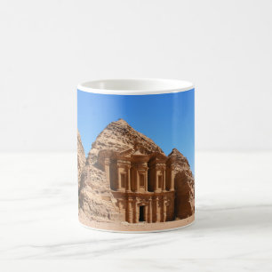 Het klooster Petra Jordan Koffiemok