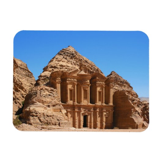 Het klooster Petra Jordan Magneet (Horizontaal)