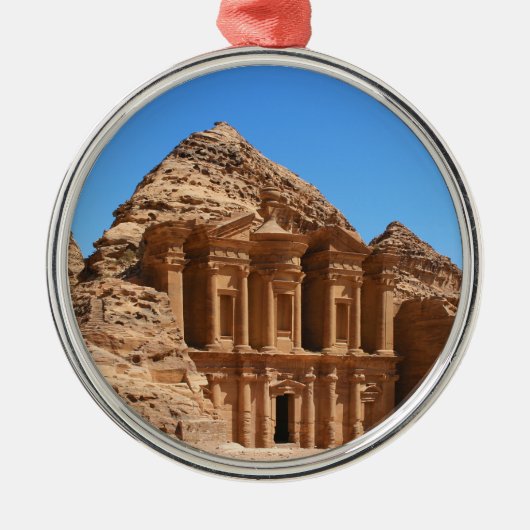 Het klooster Petra Jordan Metalen Ornament (Voorkant)