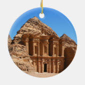 Het klooster Petra Jordanië Keramisch Ornament (Achterkant)