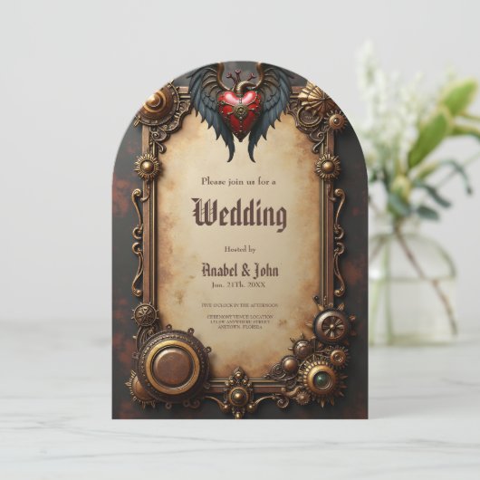 Het kloppende hart van de mechanica, kaart (Staand voorkant)