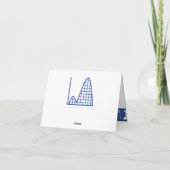 Het klopt in Blauw dankt u kaardt Bedankkaart (Achterkant)