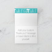 Het klopt in Turkoois dankt u kaardt Bedankkaart (Binnen)