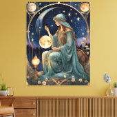 Het kluizenaarsschilderij inspireerde origineel canvas afdruk (Insitu (Woonkamer))