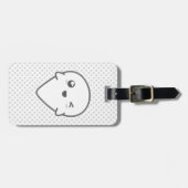 Het Knipogen van Kawaii de Labels van de Bagage (Voorkant horizontaal)