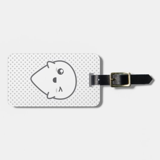 Het Knipogen van Kawaii de Labels van de Bagage (Voorkant horizontaal)