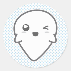 Het Knipogen van Kawaii de Stickers van het Spook