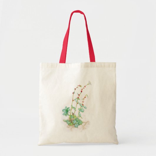 Het knippen saxifrage plant waterverf tote bag (Voorkant)