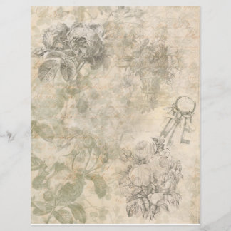 Het knippen van junk journaling het vel van het pa