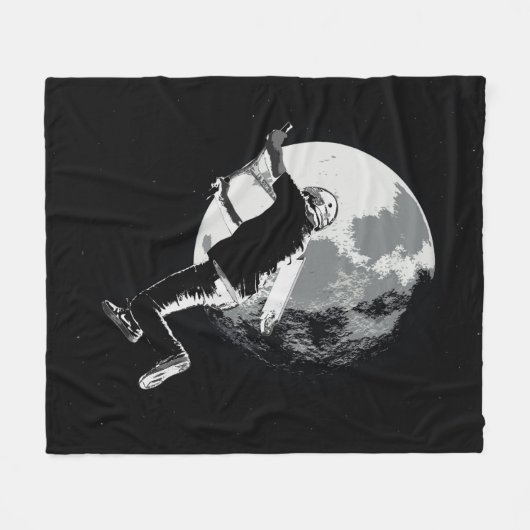 Het Knipperen van de Maan - Til-whip Stunt van de  Fleece Deken (Voorkant (Horizontaal))