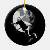 Het Knipperen van de Maan - Til-whip Stunt van de  Keramisch Ornament (Achterkant)