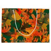 Het knipperende patroon van Bladeren voor de herfs Groot Cadeauzakje (Achterkant)