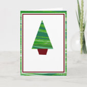 Het Knipsel van de kerstboom Feestdagen Kaart (Voorkant)