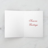 Het Knipsel van de kerstboom Feestdagen Kaart (Binnen)