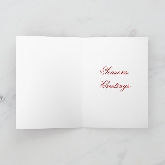 Het Knipsel van de kerstboom Feestdagen Kaart (Binnen)