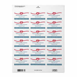 Het knopen van het Nautische Terugkeeradres Etiket