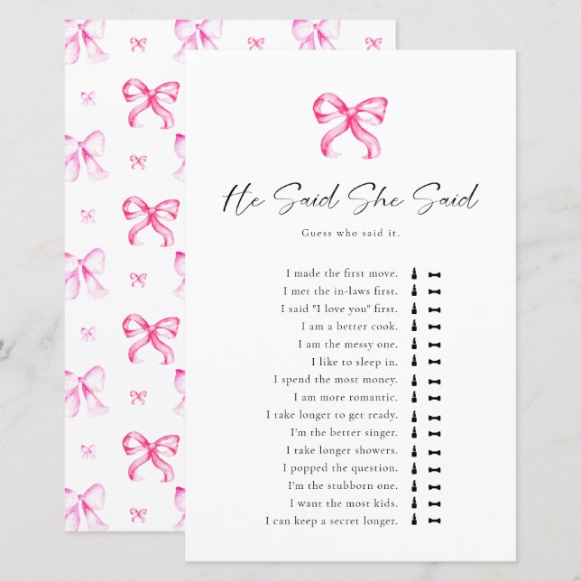 Het knopen van het Vrijgezellenfeest dat hij zei d (Voorkant / Achterkant)