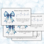 Het Knot Blue Bow Vrijgezellenfeest Game Recept bi Informatiekaartje