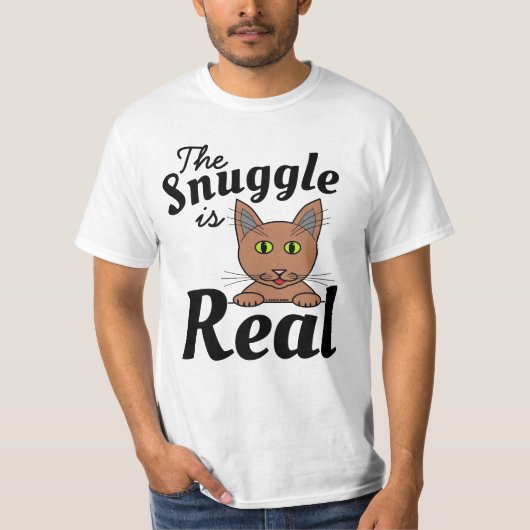 Het Knuffelen is Echt Cute Kat T Shirt (Voorkant)