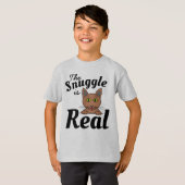 Het Knuffelen is Echt Knuffel Kat T Shirt (Voorkant volledig)