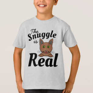 Het Knuffelen is Echt Knuffel Kat T Shirt