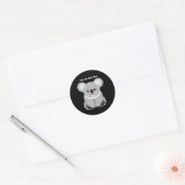 Het Koala-Beer redden Ronde Sticker (Envelop)