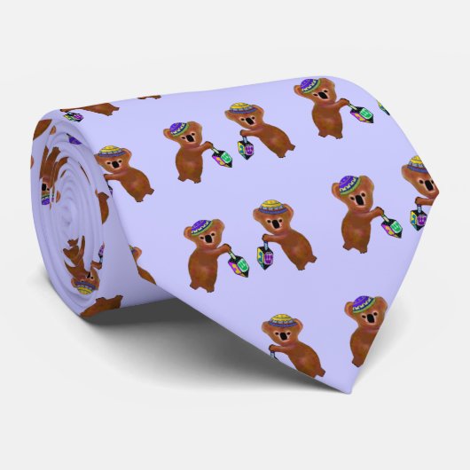 Het Koala Dreidel-Stropdas Stropdas (Opgerold)