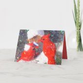 Het koekje & de Gember vieren Kerstmis Feestdagen Kaart (Achterkant)