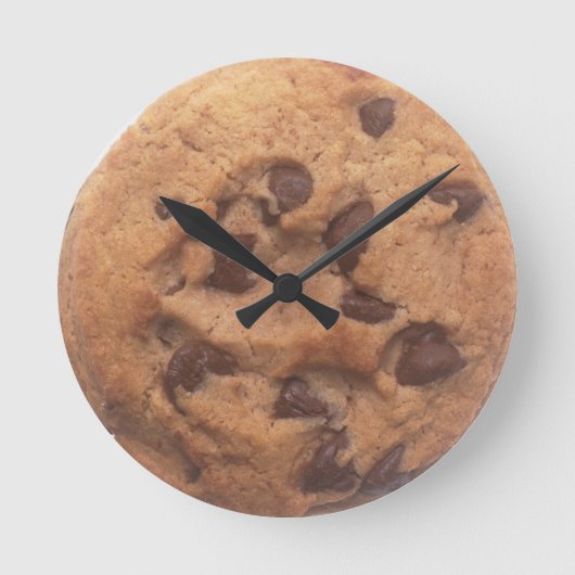 Het Koekje van de Chocoladeschilfer Ronde Klok (Voorkant)