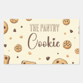 Het koekje van de pantry rechthoekige sticker (Voorkant)