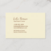 Het koekje van de pantry visitekaartje (Achterkant)