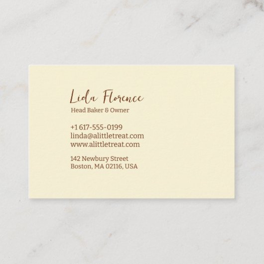 Het koekje van de pantry visitekaartje (Achterkant)