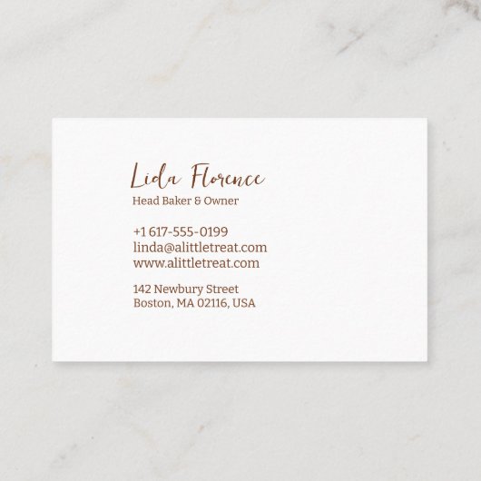 Het koekje van de pantry visitekaartje (Achterkant)