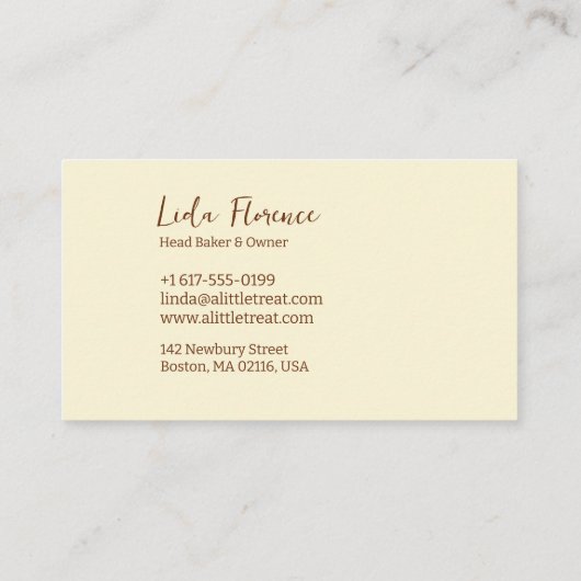 Het koekje van de pantry visitekaartje (Achterkant)